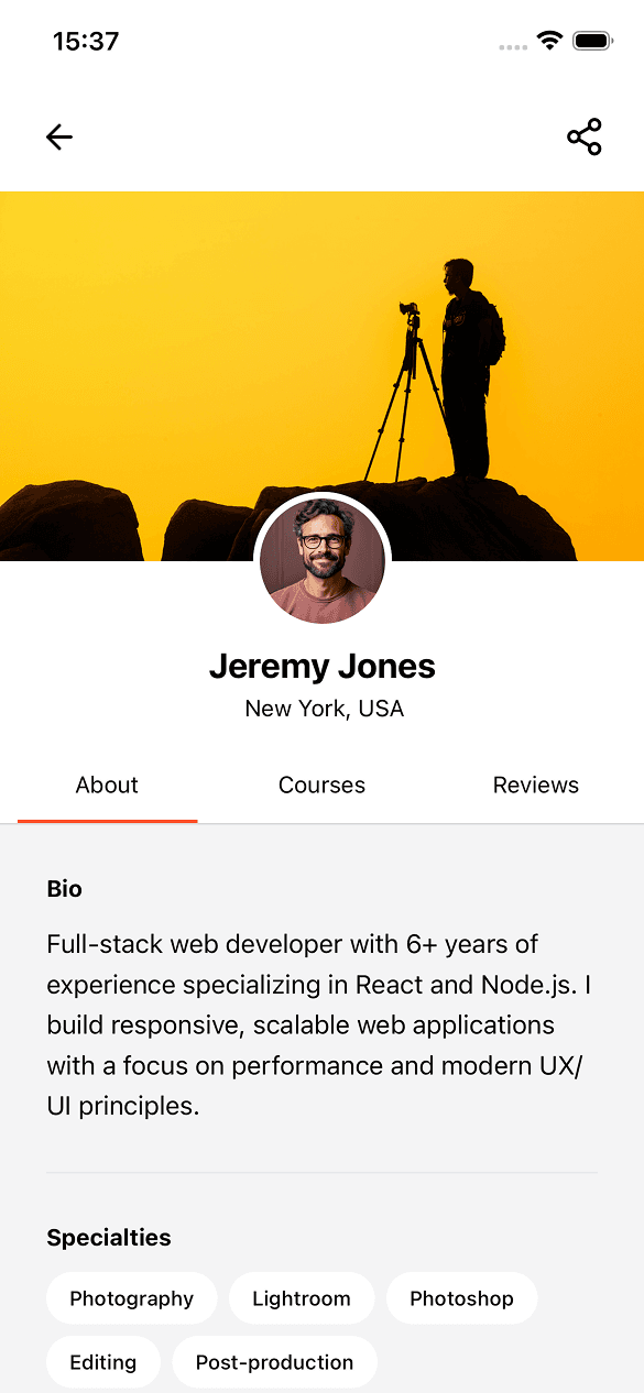 Instructor Profile