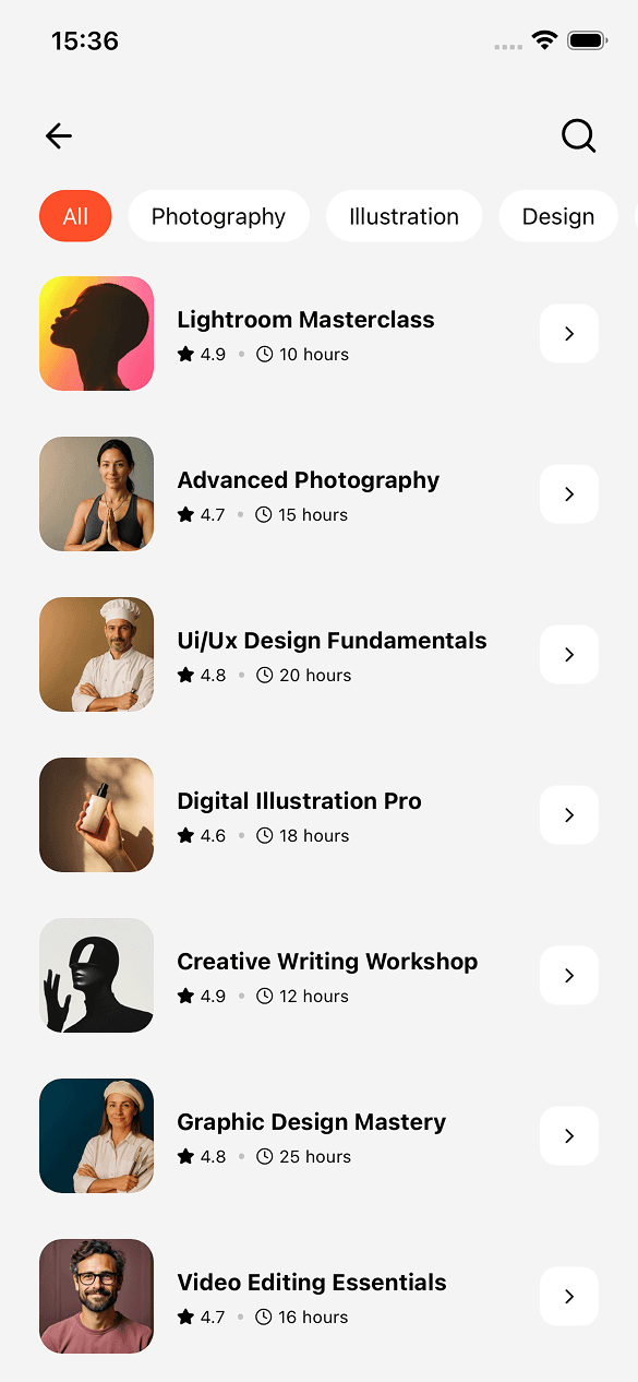 Search Courses