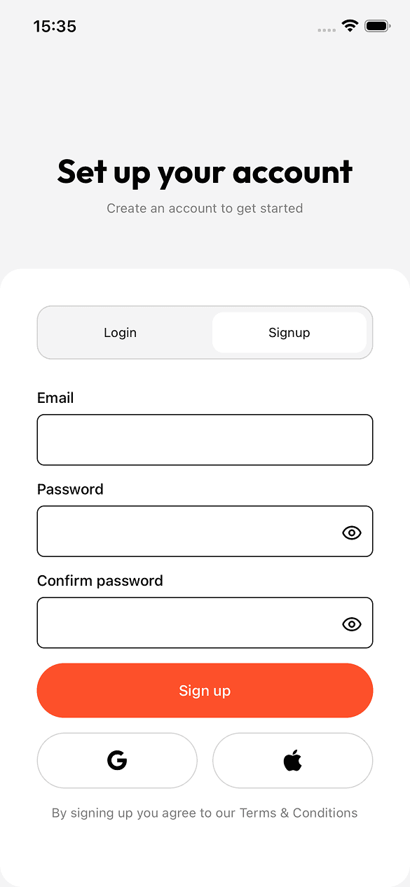 Welcome Screen