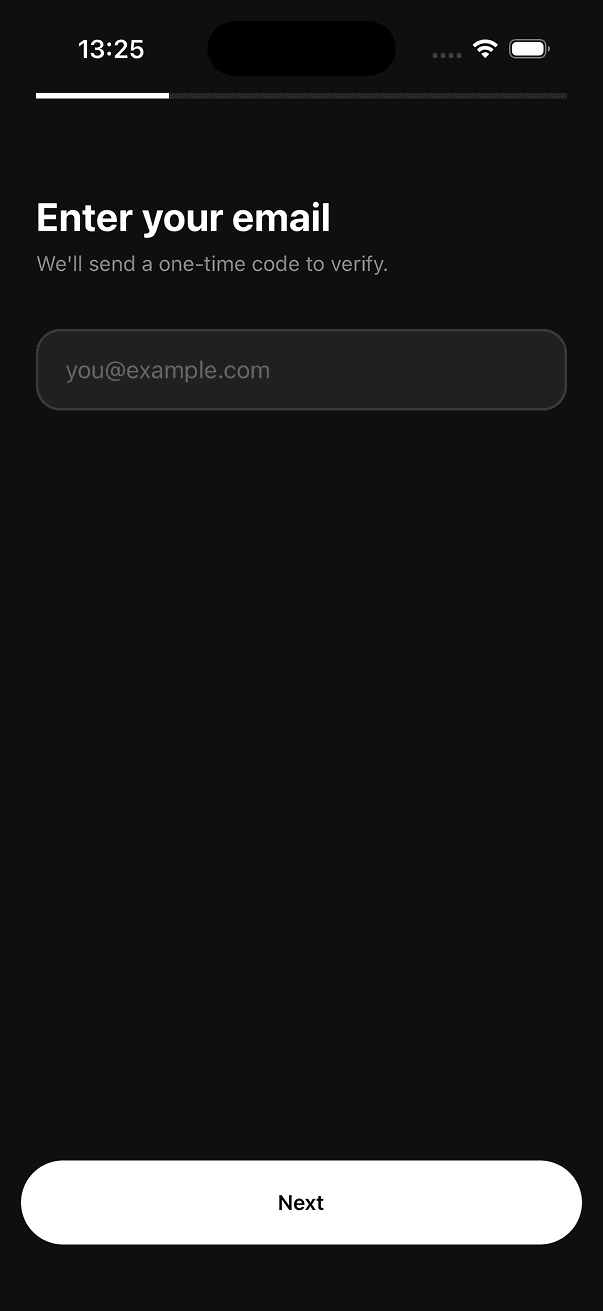 Sign Up Email