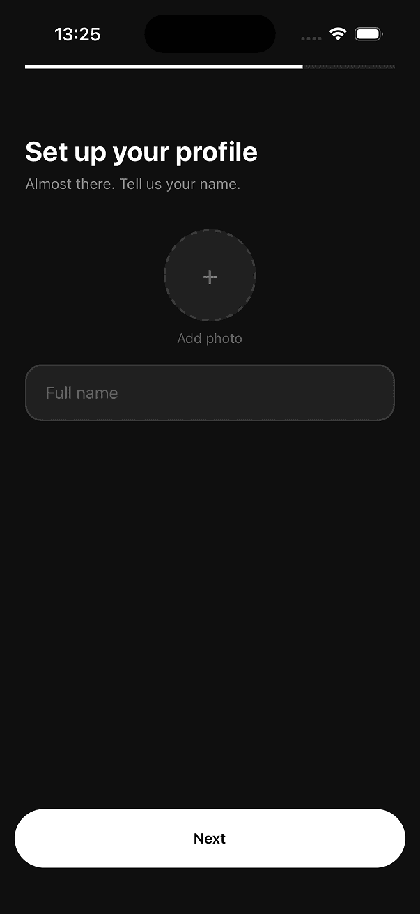 Profile Setup