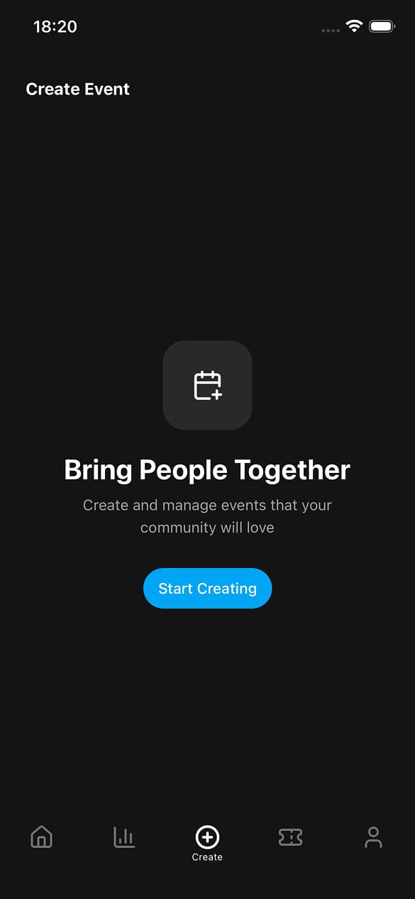 Create Event Step 1