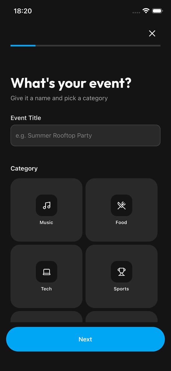Create Event Step 5