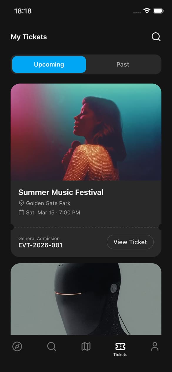 Tickets Screen