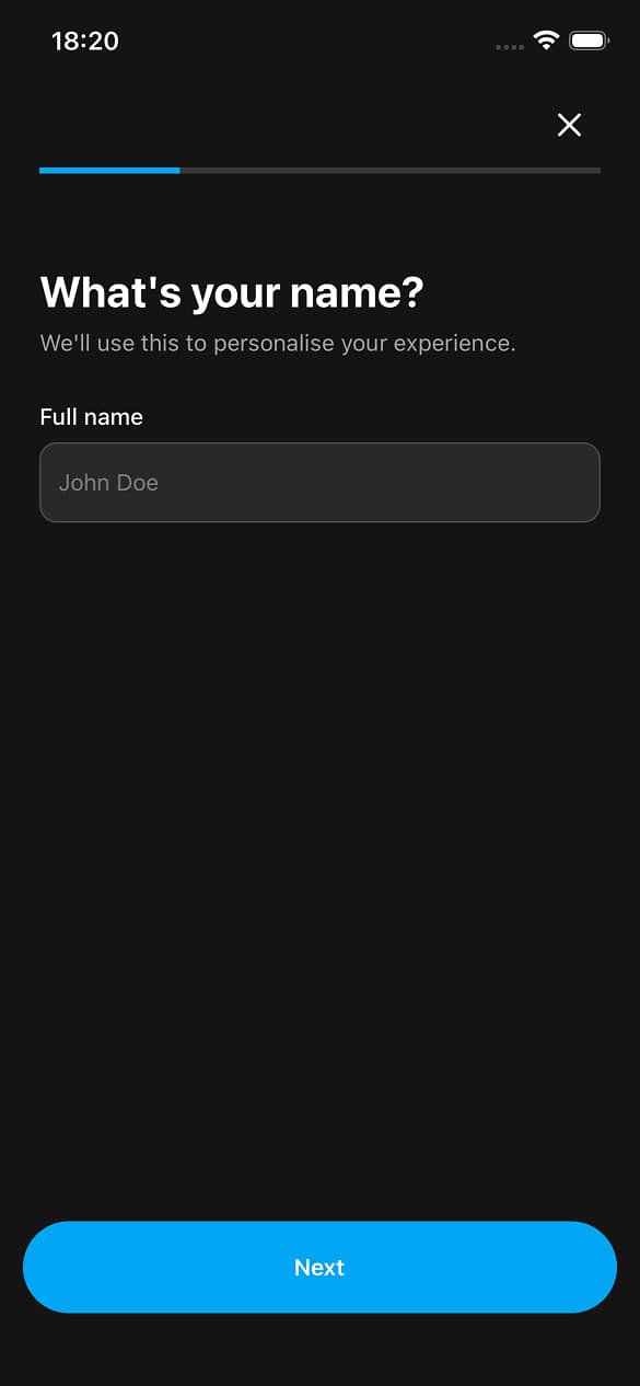 Onboarding Step 3