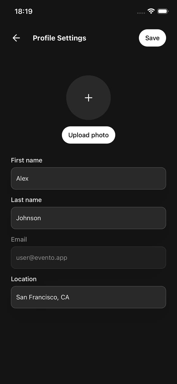 Profile Settings