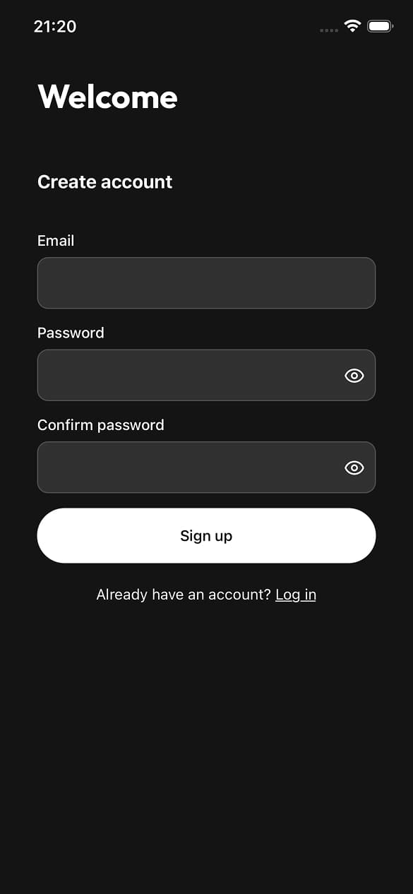 Fronty Dark Screen 10