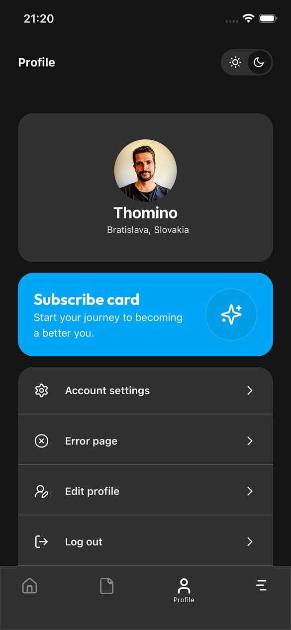 Fronty Dark Screen 2