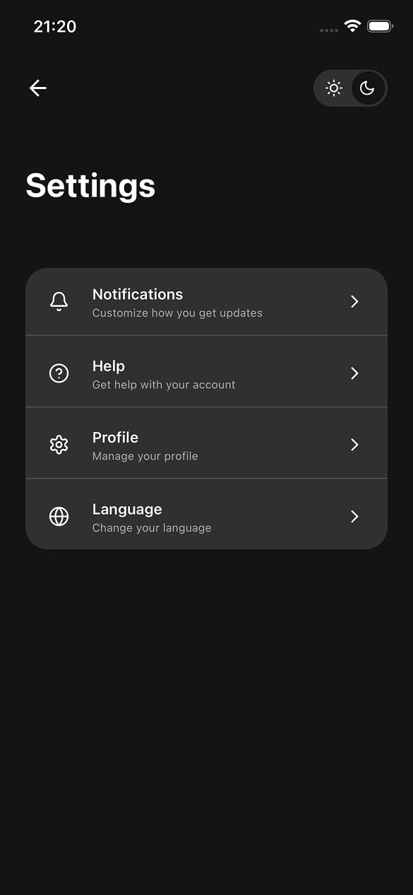 Fronty Dark Screen 3