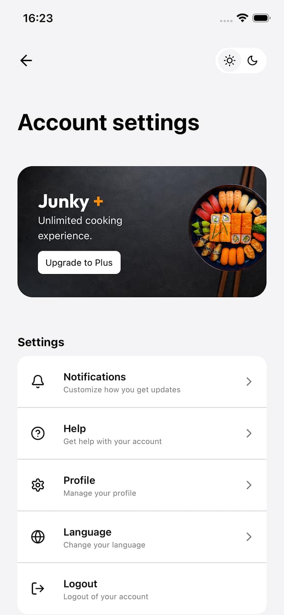 Account Settings