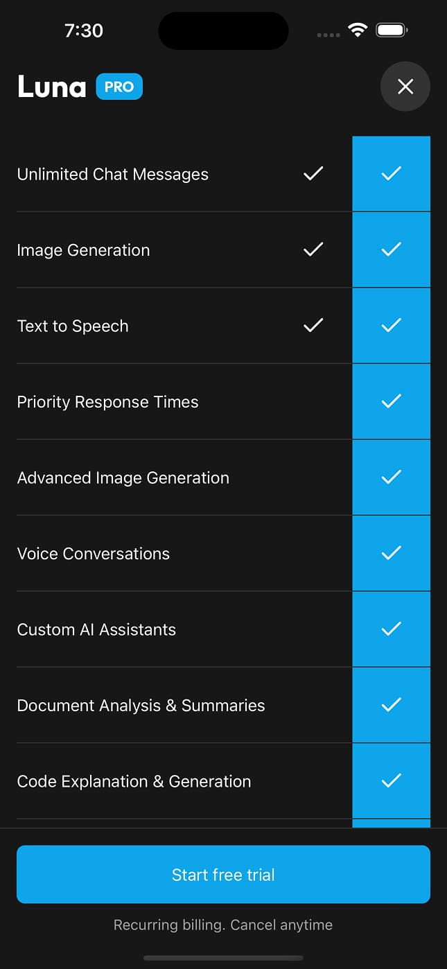 Subscription Options