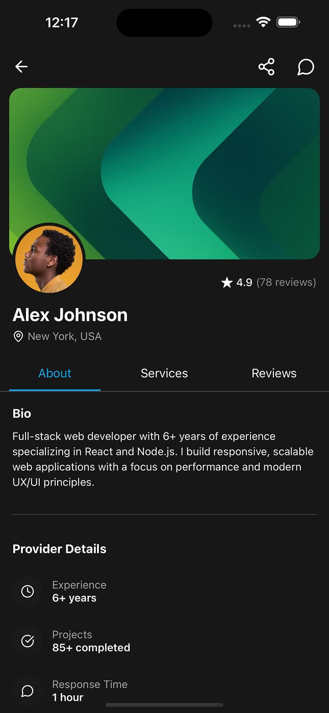 Provider Profile Details