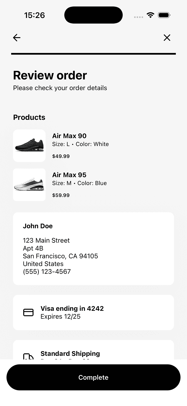 Order Summary