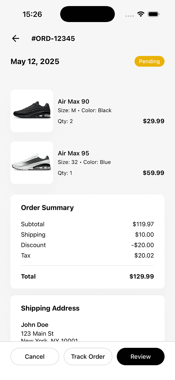 Order Confirmation