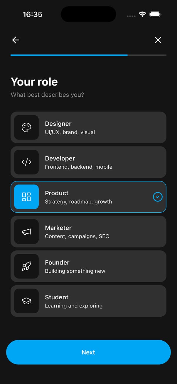 Uniwind Starter Dark Screen 11