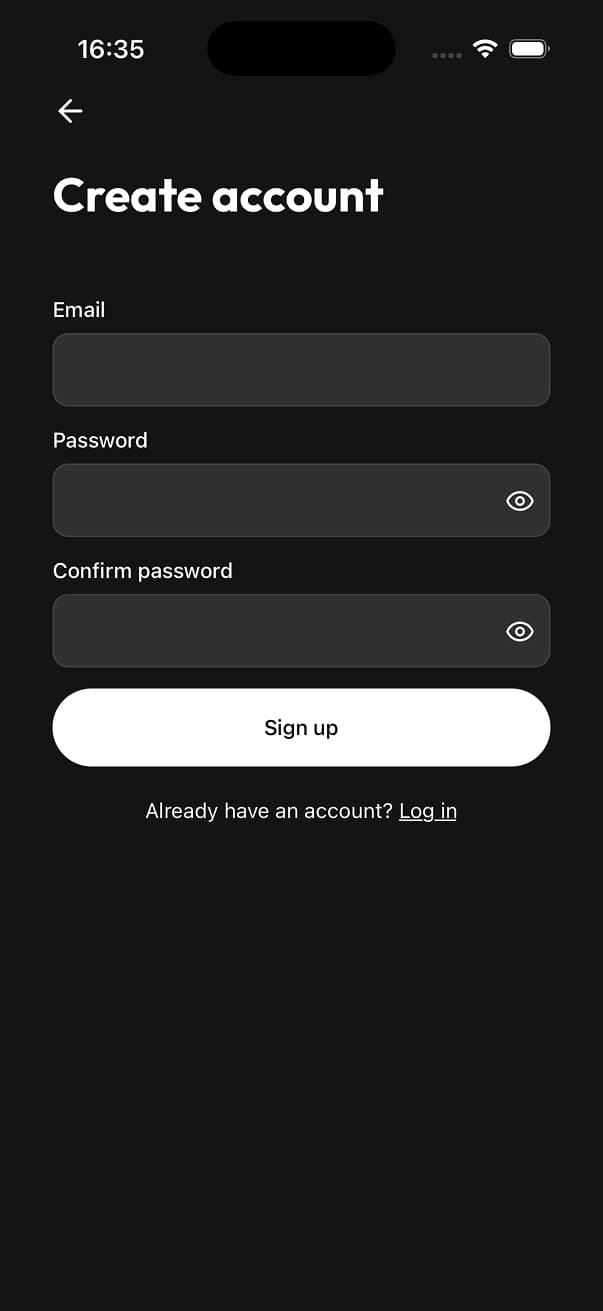 Uniwind Starter Dark Screen 17