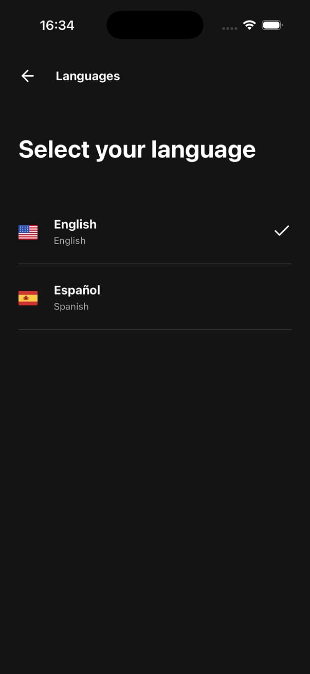 Uniwind Starter Dark Screen 19