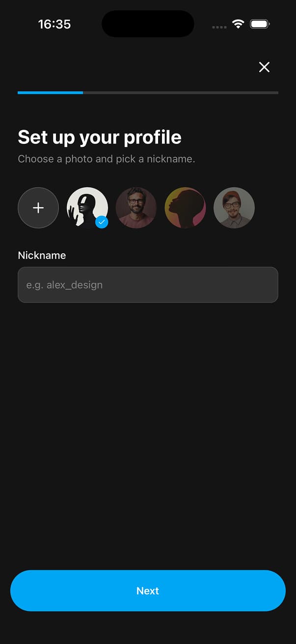 Uniwind Starter Dark Screen 9