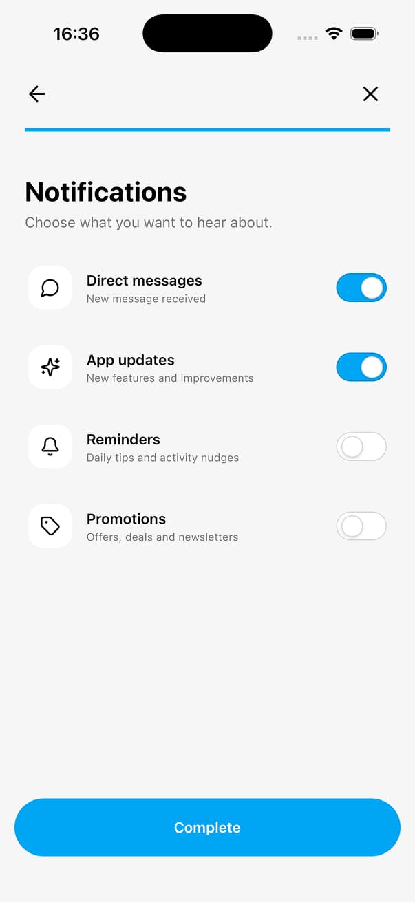Uniwind Starter Light Screen 11